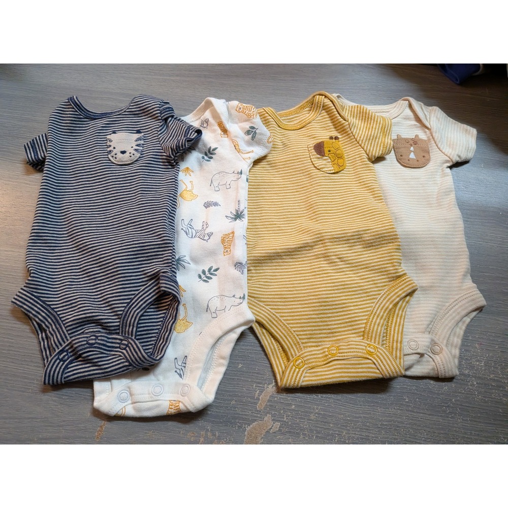 Baby Boy 9pc Clothes Lot Waffle Hoodie Graphic Tee Blue Yellow Newborn - 3m - Picture 6 of 6